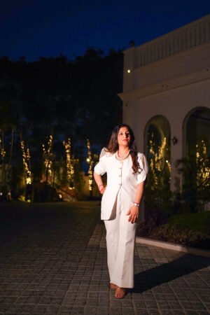 Ivory Button Front Top with Pants