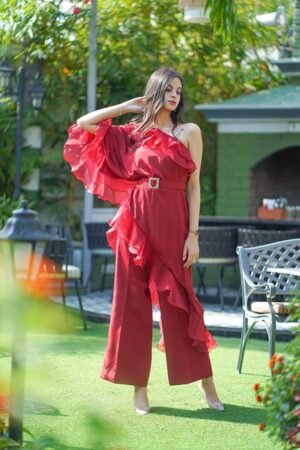 Ruby Ruffle Co-ord Set